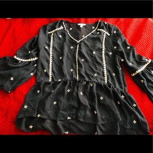 Time and Tru blue blouse